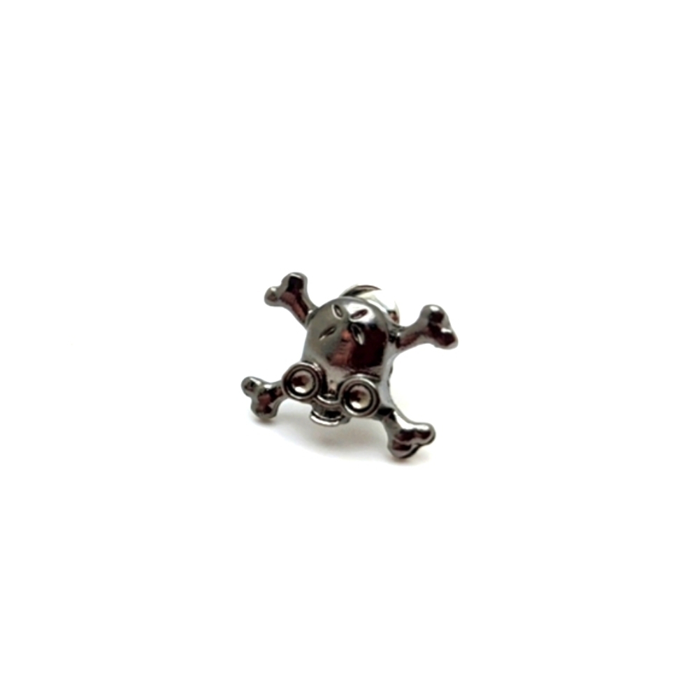Single Skull & Crossbones Stud Jewelry